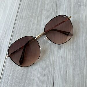 Quay Oversized Round Brown Sunglasses - Jezabell